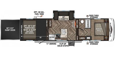 2020 KZ Sportster 311TH10 floorplan