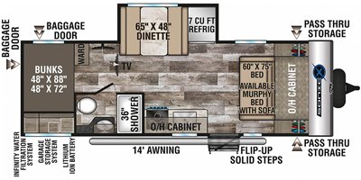 2020 Venture Sonic X SN211VDBX floorplan