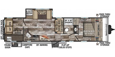 2020 Venture Stratus SR321VQB floorplan