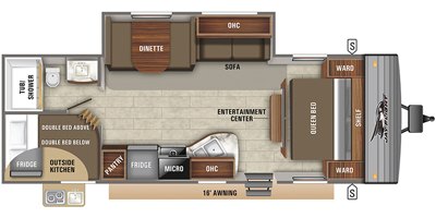 2020 Jayco Jay Flight SLX8 267BHSW floorplan