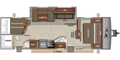 2020 Jayco Jay Flight SLX8 287BHSW floorplan