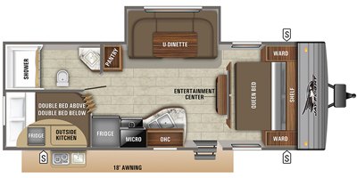 2020 Jayco Jay Flight SLX8 242BHS floorplan