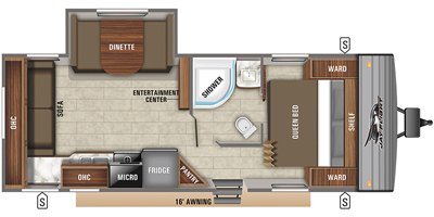 2020 Jayco Jay Flight SLX8 245RLSW floorplan