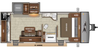 2020 Jayco Jay Flight SLX8 235RKSW floorplan