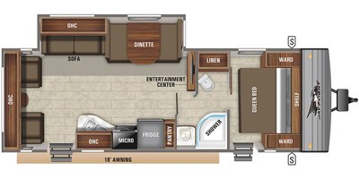 2020 Jayco Jay Flight SLX8 265RLS floorplan