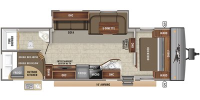 2020 Jayco Jay Flight SLX8 284BHS floorplan