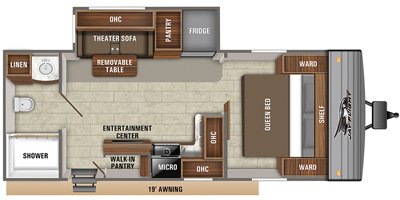 2020 Jayco Jay Flight SLX8 237RBS floorplan