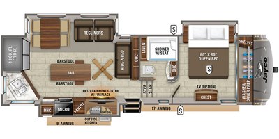 2020 Jayco Eagle 319MLOK floorplan