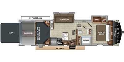 2020 Jayco Talon 335T floorplan