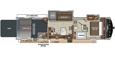 2020 Jayco Talon 385T floorplan