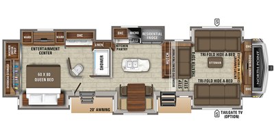 2020 Jayco North Point 381FLWS floorplan