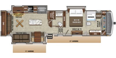 2020 Jayco North Point 387FBTS floorplan