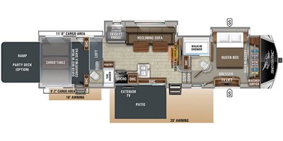 2020 Jayco Seismic 4212 floorplan