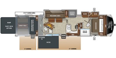 2020 Jayco Seismic 4113 floorplan