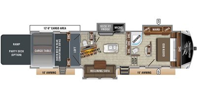 2020 Jayco Seismic 3512 floorplan