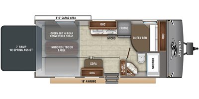 2020 Jayco Octane Super Lite 222 floorplan