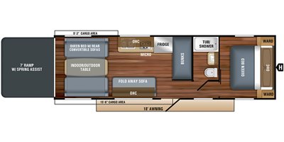 2020 Jayco Octane Super Lite 272 floorplan