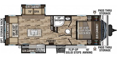 2020 Venture SportTrek ST252VRD floorplan