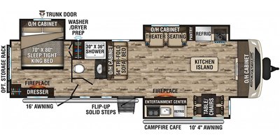 2020 Venture SportTrek Touring Edition STT333VFK floorplan