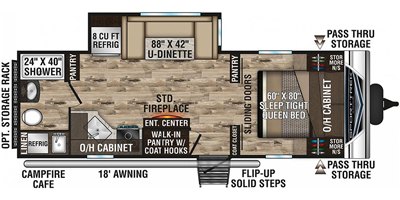 2020 Venture SportTrek ST241VMS floorplan