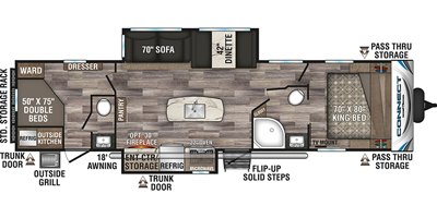 2020 KZ Connect C332BHK floorplan