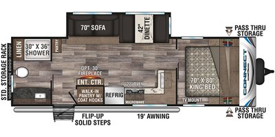 2020 KZ Connect C261RB floorplan