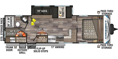 2020 KZ Connect C271BHK floorplan