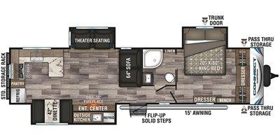 2020 KZ Connect C323RK floorplan