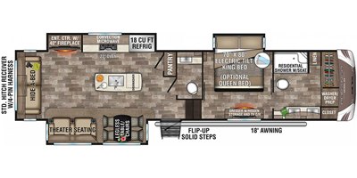 2020 KZ Durango Gold G366FBT floorplan