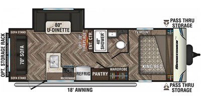 2020 KZ Sportsmen LE 251RLLE floorplan