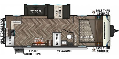 2020 KZ Sportsmen LE 241RKLE floorplan