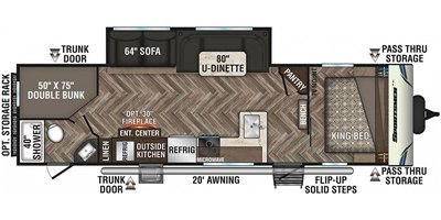 2020 KZ Sportsmen LE 301BHKLE floorplan