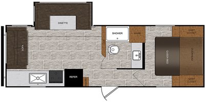 2020 Prime Time Manufacturing Avenger 24RLS floorplan