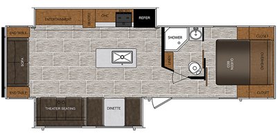 2020 Prime Time Manufacturing Avenger 28REI floorplan