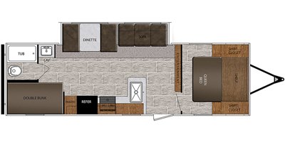 2020 Prime Time Manufacturing Avenger LE 26DBSLE floorplan