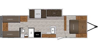 2020 Prime Time Manufacturing Avenger LE 28QBSLE floorplan