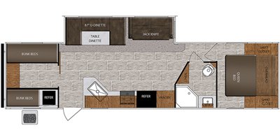 2020 Prime Time Manufacturing Avenger 29QBS floorplan