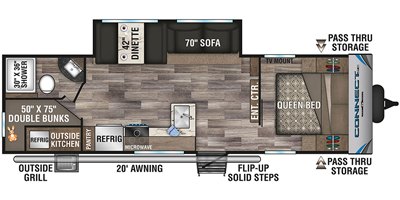 2020 KZ Connect SE C261BHKSE floorplan