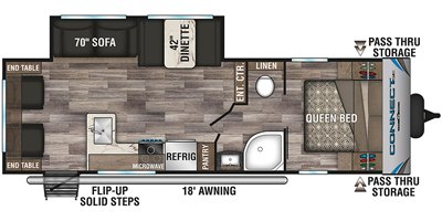 2020 KZ Connect SE C271RLSE floorplan