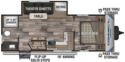 2020 KZ Connect SE C221RBSE floorplan