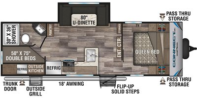 2020 KZ Connect SE C241BHKSE floorplan