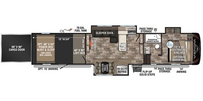 2020 KZ Venom V4114TK floorplan