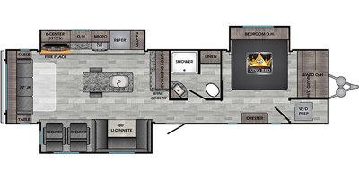 2020 CrossRoads Zinger ZR340RE floorplan