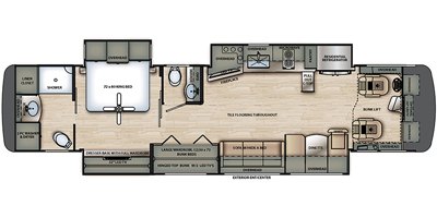 2020 Forest River Berkshire XL 40C floorplan