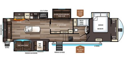 2020 Forest River Sabre 36BHQ floorplan