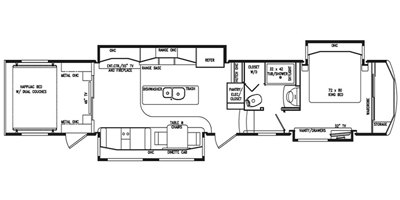 2020 DRV Fullhouse JX450 floorplan