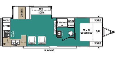 2020 Coachmen Viking Ultra-Lite (Tandem Axle) 27RKS floorplan