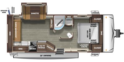 2020 Starcraft Super Lite 242RL floorplan