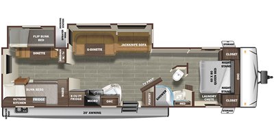 2020 Starcraft Super Lite 311BH floorplan