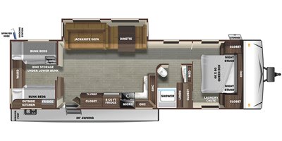 2020 Starcraft Super Lite 291QB floorplan